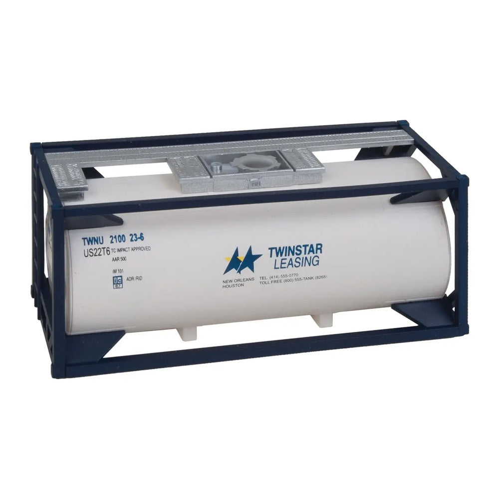 Walthers SceneMaster 949-8106 HO 20' Tank Kit - Twinstar Leasing