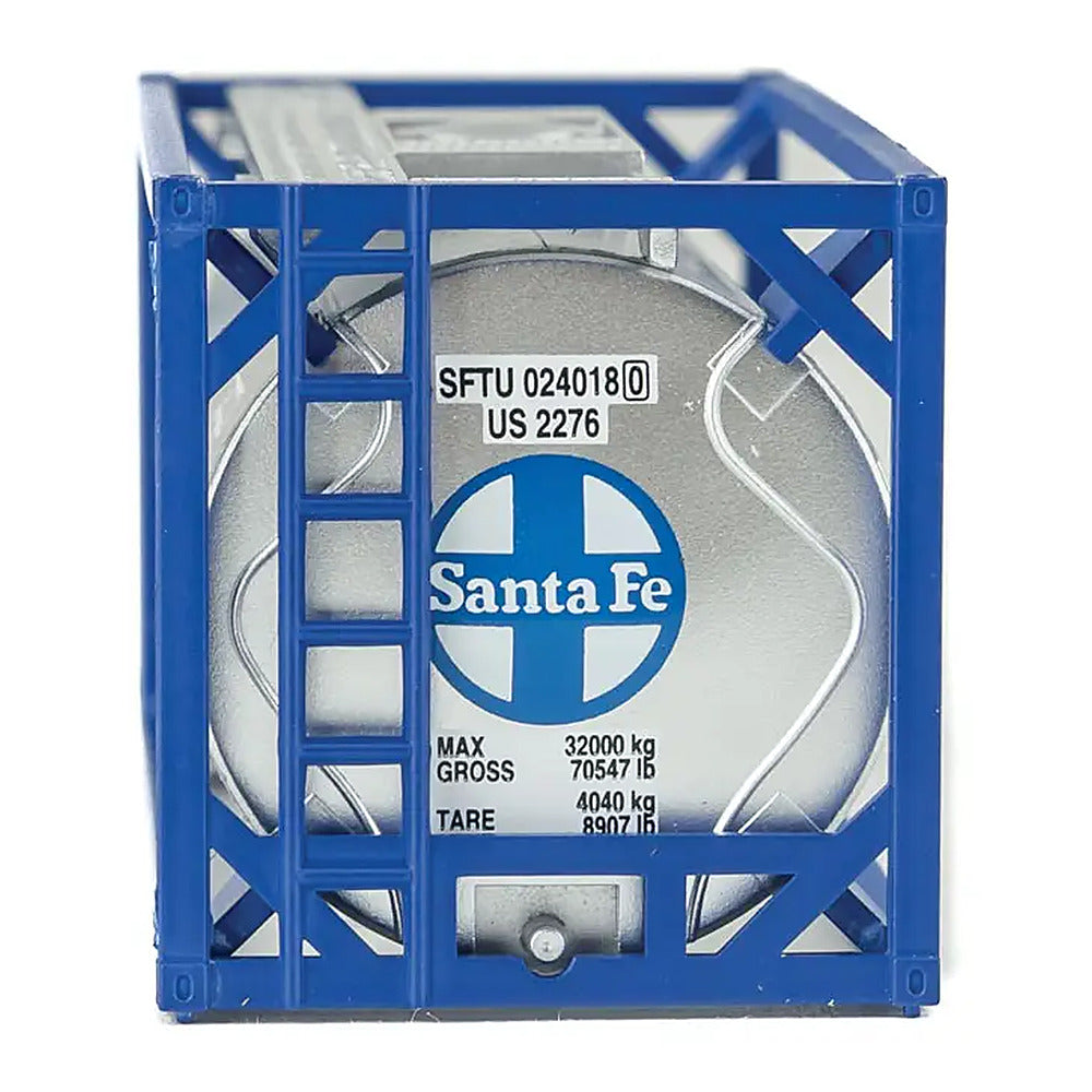 Walthers SceneMaster 8107 HO 20' Tank Container Santa Fe
