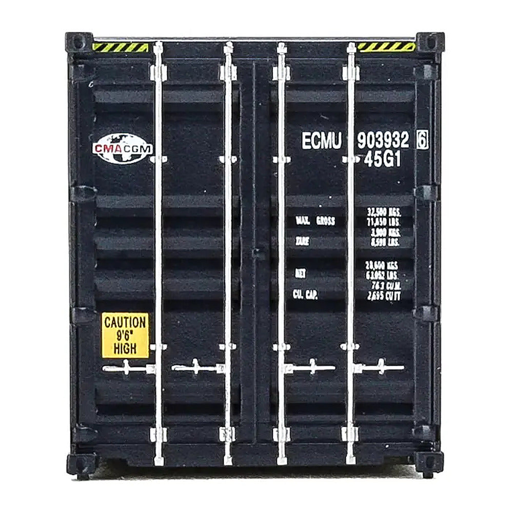 Walthers SceneMaster 949-8260 HO 40' Hi-Cube Container - GMA-CGM