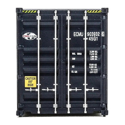 Walthers SceneMaster 949-8260 HO 40' Hi-Cube Container - GMA-CGM