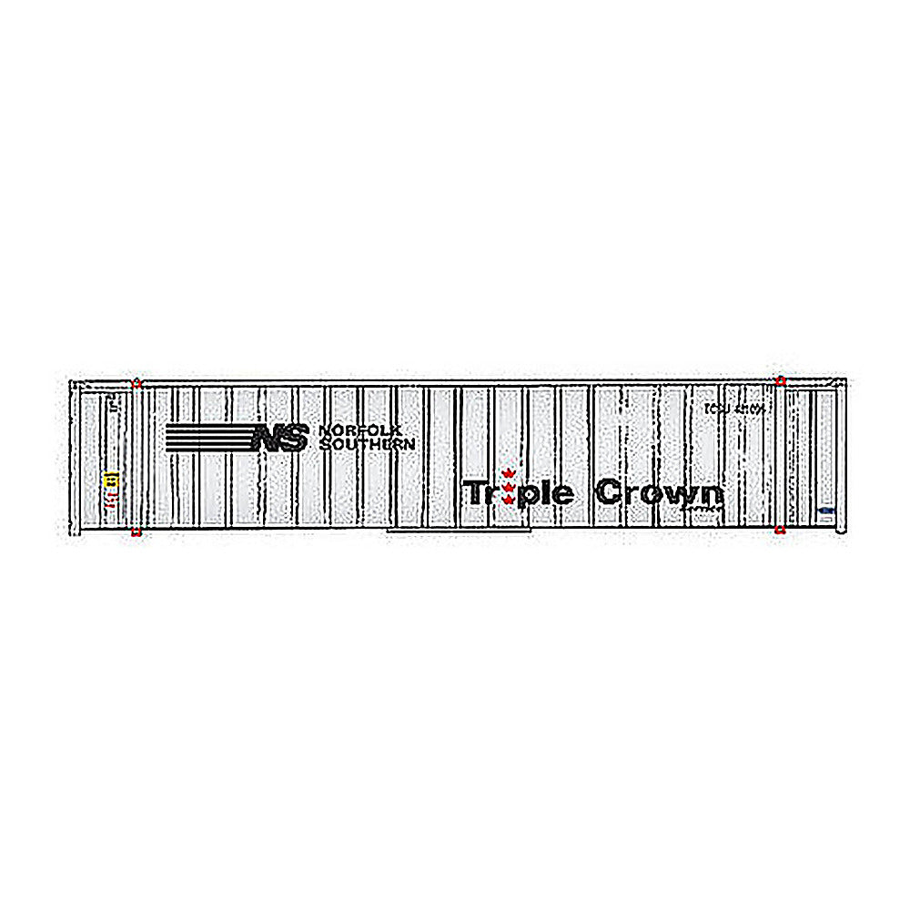 Walthers SceneMaster 8465 HO 48' Ribbed Container NS Triple