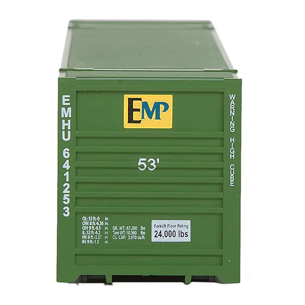 Walthers SceneMaster 949-8503 HO 53' Corrugated Container - EMP