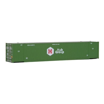 Walthers SceneMaster 949-8505 HO 53' Corrugated Container - Hub Group