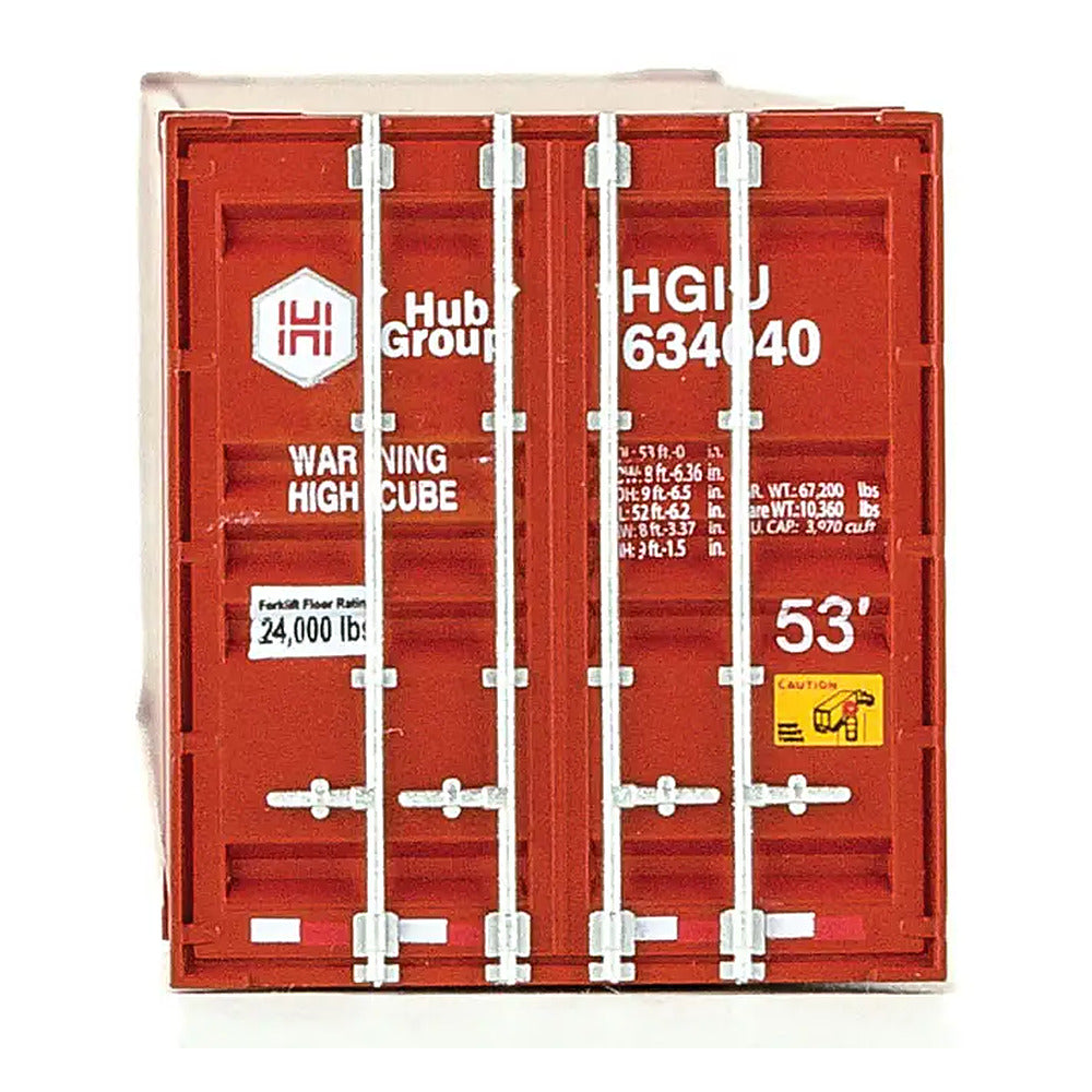 Walthers SceneMaster 949-8521 HO 53' Corrugated Container - Hub Group