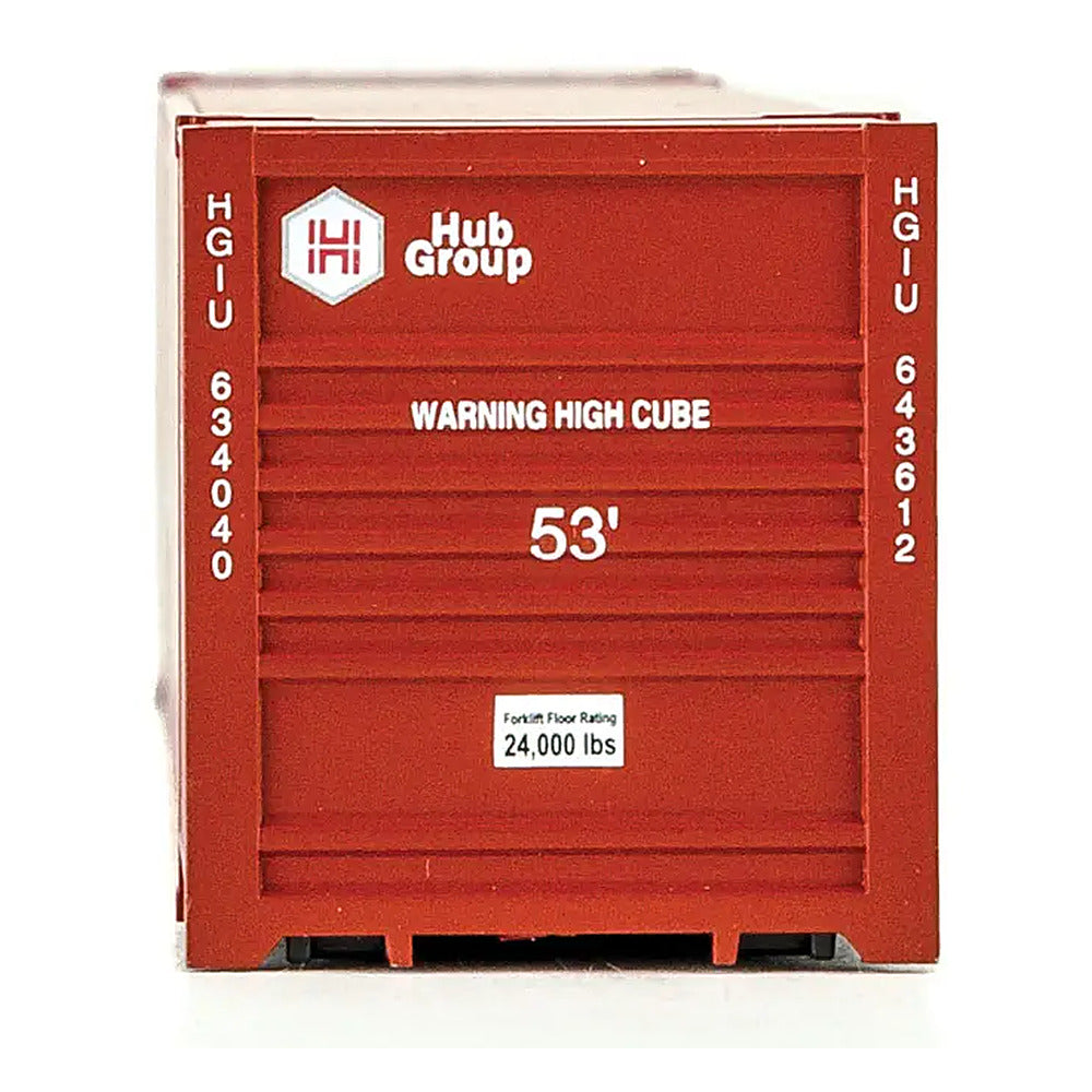 Walthers SceneMaster 949-8521 HO 53' Corrugated Container - Hub Group
