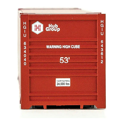 Walthers SceneMaster 949-8521 HO 53' Corrugated Container - Hub Group