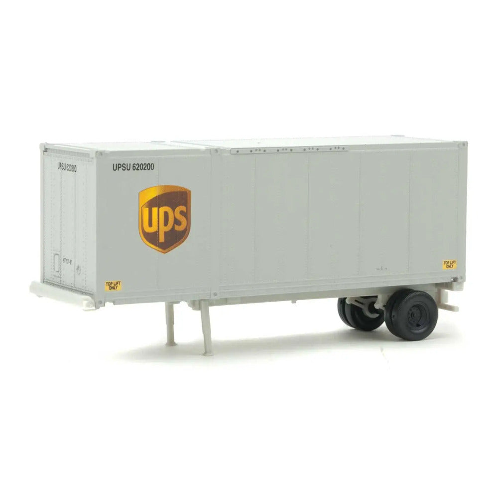 Walthers SceneMaster 8601 HO 28' Container Chassis UPS