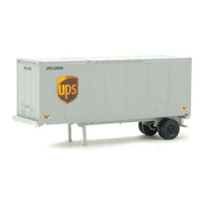 Walthers SceneMaster 8601 HO 28' Container Chassis UPS