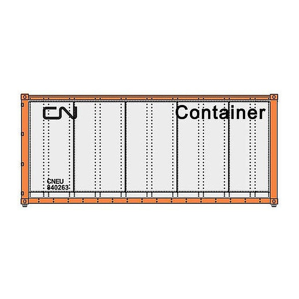 Walthers SceneMaster 8653 HO 20' Smooth Container CN