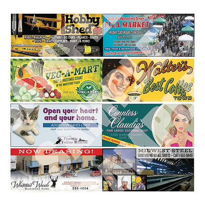 Walthers SceneMaster 9020 N Wall-Mounted Billboard Kit