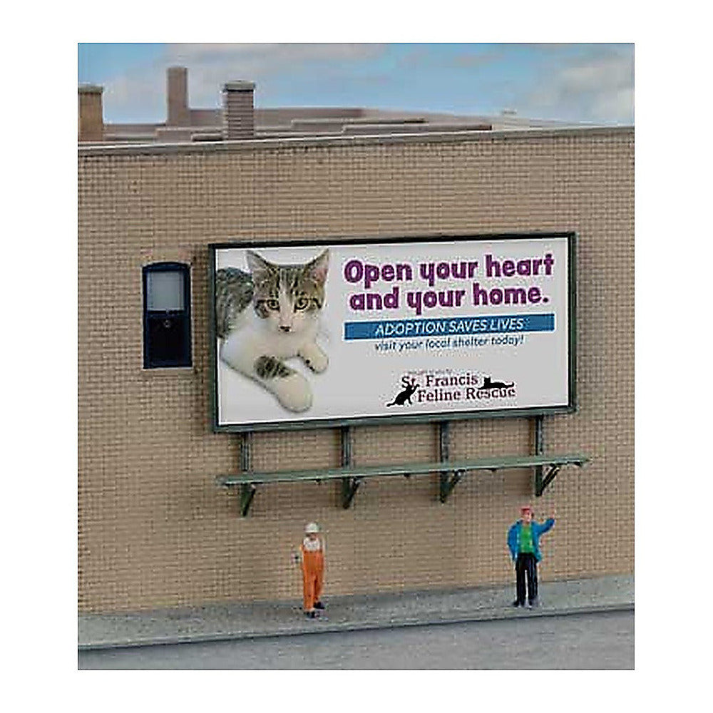 Walthers SceneMaster 9020 N Wall-Mounted Billboard Kit