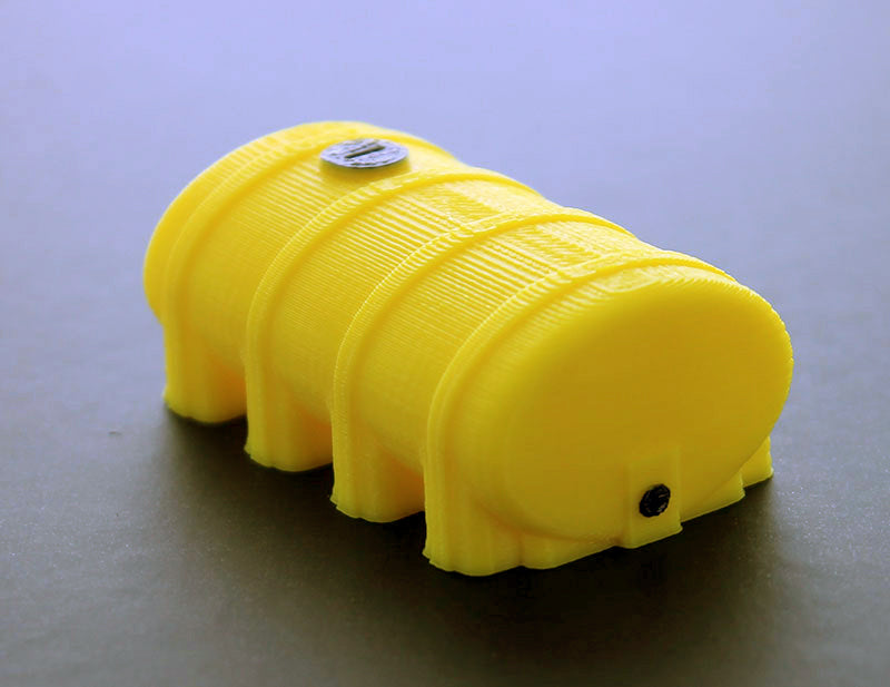3D To Scale 64-322-Y 1/64 – Elliptical Leg Tank 2000gal Yellow Utility