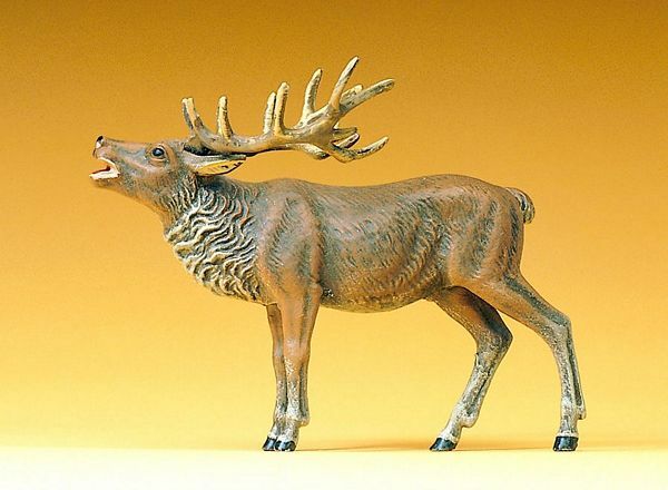 Preiser 47701 1:25 Scale Bellowing Stag Elk Wild Animal Figure
