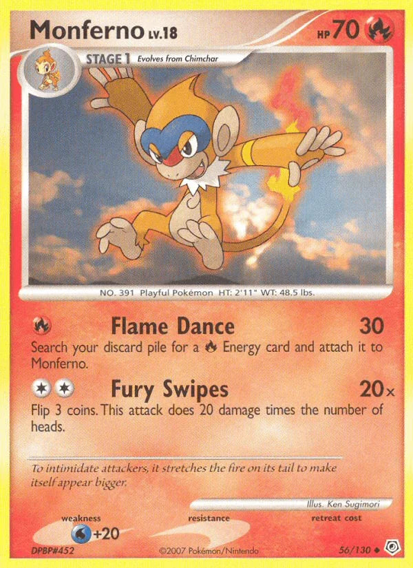 Monferno (56/130) [Diamond & Pearl: Base Set]