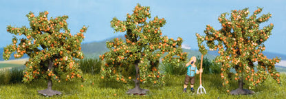 Noch 25114 All Scale Orange Trees -- 1-9/16" 4cm Tall pkg(3)
