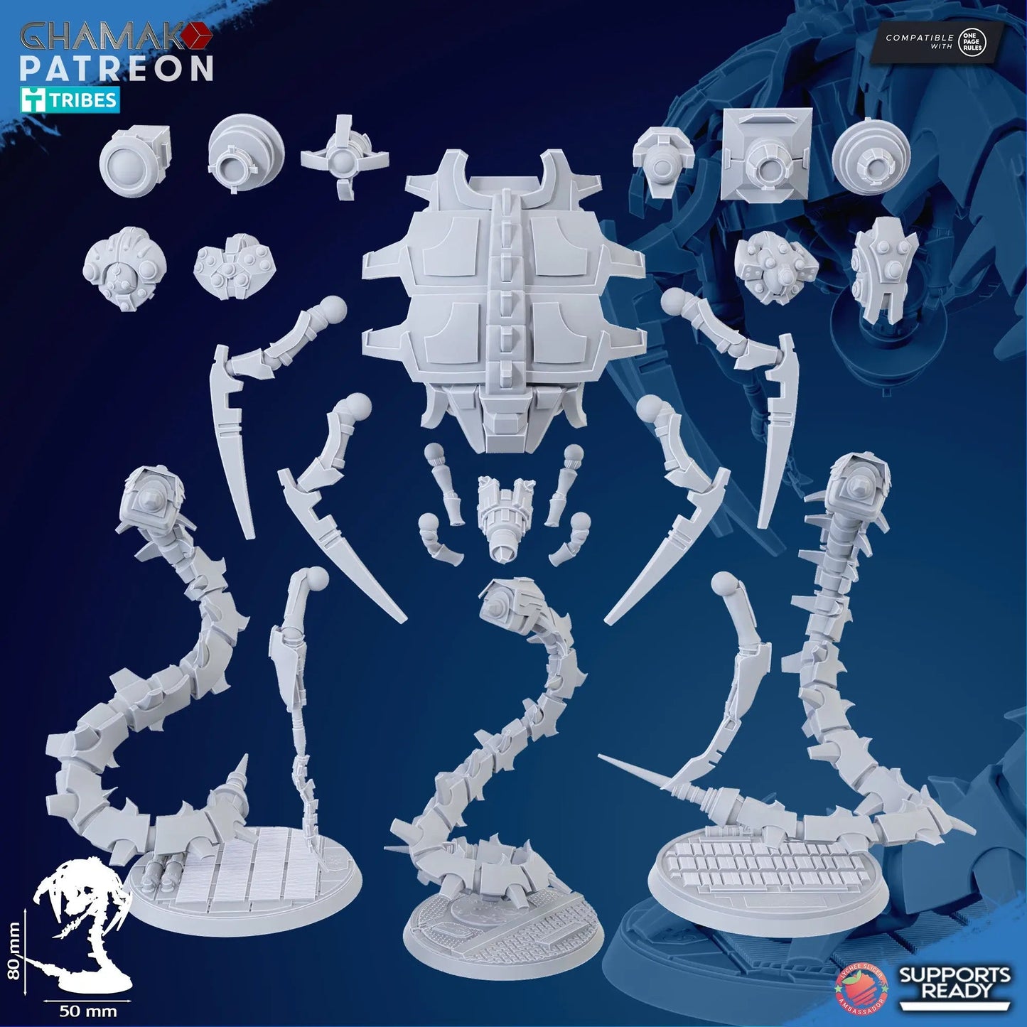 Undying Wraiths by Ghamak – 3-Unit Resin Printed Grimdark Sci-Fi Squad (28/32mm)