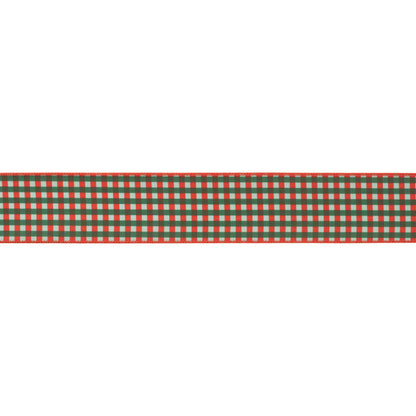 Plaid Wired Ribbon 4" x 5 Yds