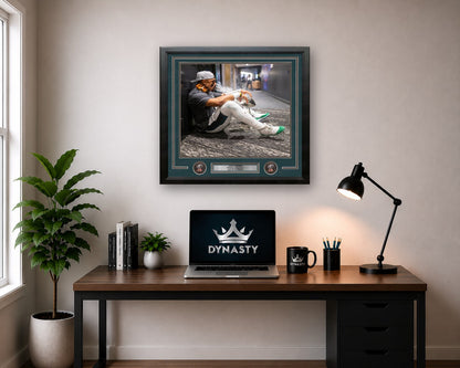 Jalen Hurts Cigar & Trophy Philadelphia Eagles Super Bowl Champions 16" x 20" Framed Football Photo