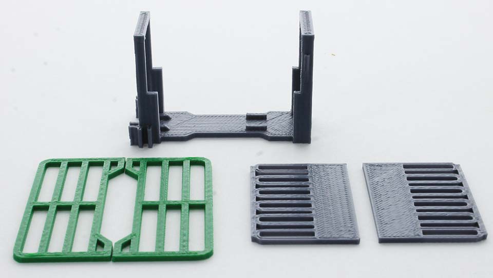 3D To Scale 64-316-GY 1/64 Livestock Squeeze Chute Kit
