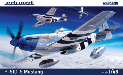 Eduard 84172 1/48 WWII P51D5 Mustang USAAF Fighter (Wkd Edition Plastic Kit)