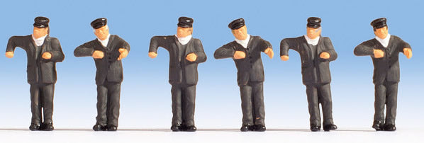 Noch 36281 N Scale Steam Locomotive Engine Drivers Figure Set (6)