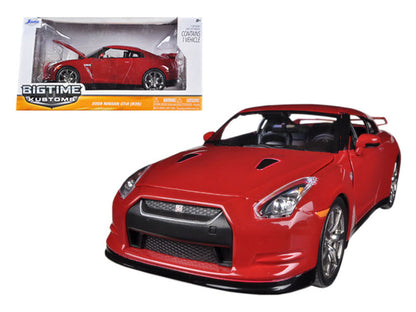 2009 Nissan GT-R R35 Red 1/24 Diecast Car Model by Jada  free shipping USA