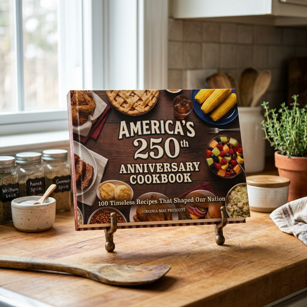 America's 250th Anniversary Cookbook: 100 Timeless Recipes That Shaped Our Nation (200 Pages)