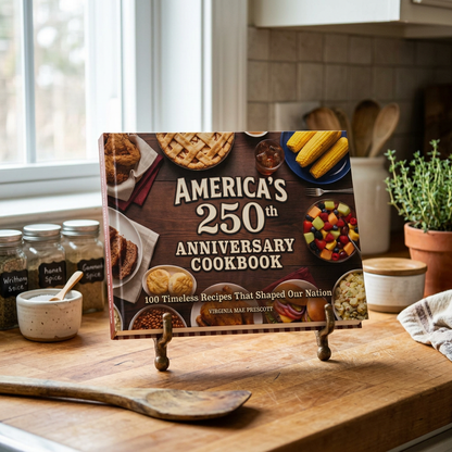 America's 250th Anniversary Cookbook: 100 Timeless Recipes That Shaped Our Nation (200 Pages)