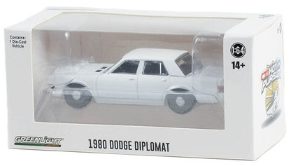 Greenlight 43006-A 1/64 1980-89 Dodge Diplomat, White Police