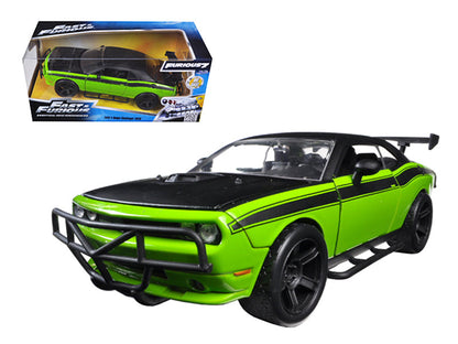 Letty's Dodge Challenger SRT8 Off Road Green and Black "Fast & Furious" Movie 1/24 Diecast Model Car by Jada  free shipping USA