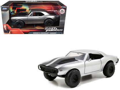 Roman's Chevrolet Camaro Z/28 Silver "Fast & Furious 7" Movie 1/24 Diecast Model Car by Jada  free shipping USA