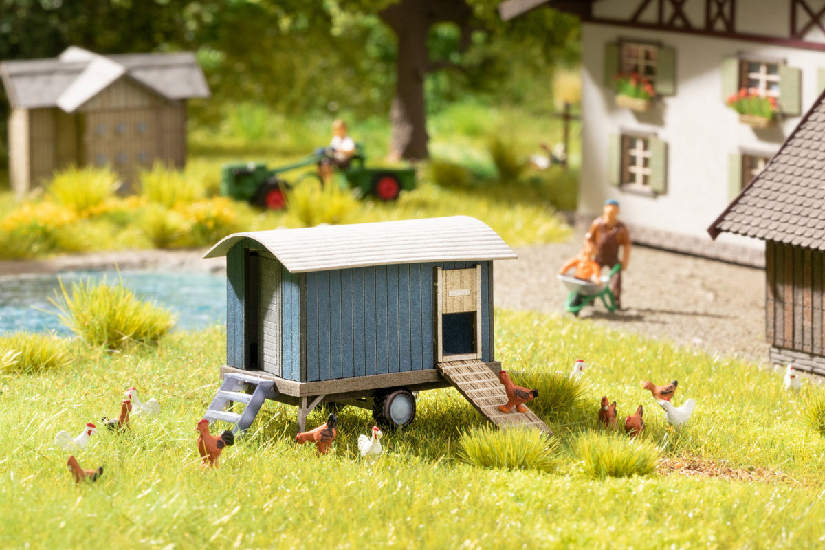 Noch 14377 HO Scale Henmobile Chicken Coop Laser-Cut Kit