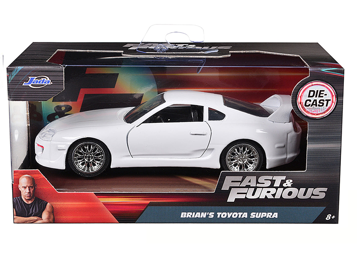 Brian's Toyota Supra White "Fast & Furious 7" (2015) Movie 1/32 Diecast Model Car by Jada  free shipping USA
