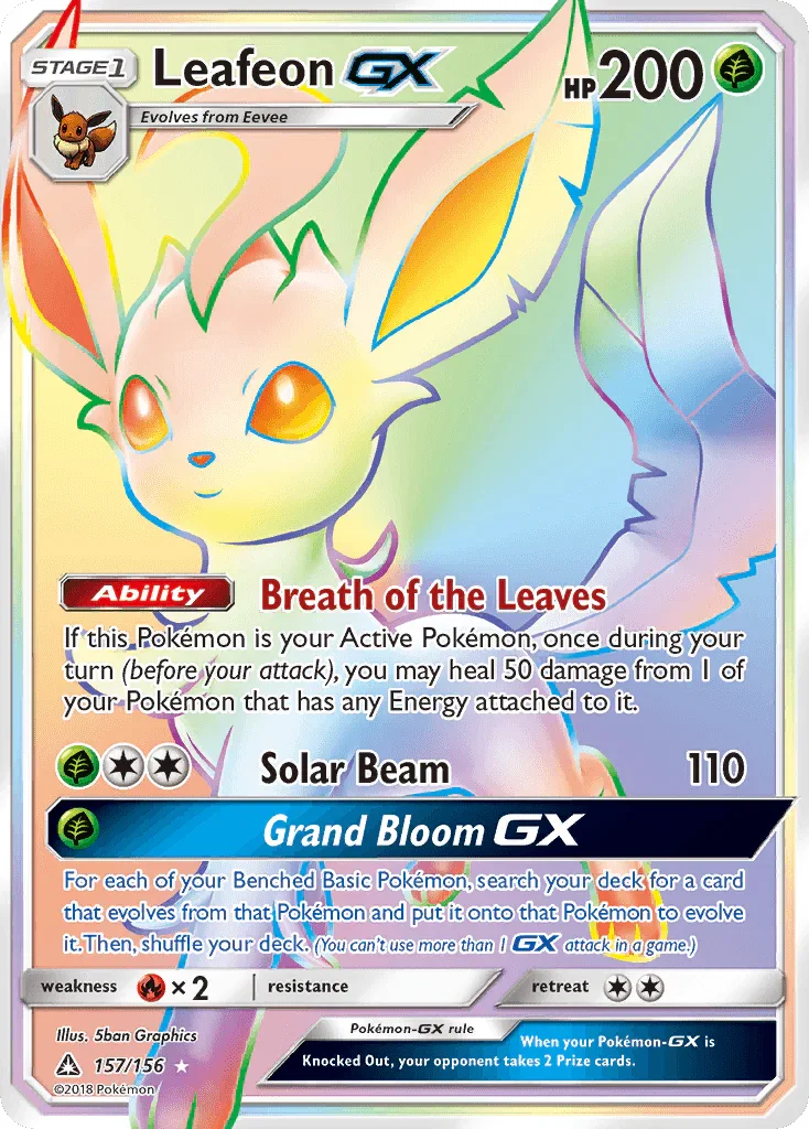 Leafeon GX (157/156) [Sun & Moon: Ultra Prism]