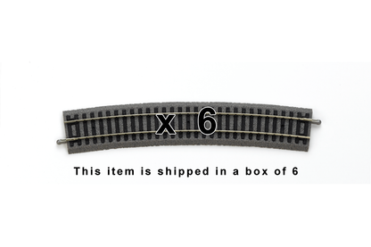 Piko 55419 HO Scale Roadbed Curved Track R9/15, Box of 6
