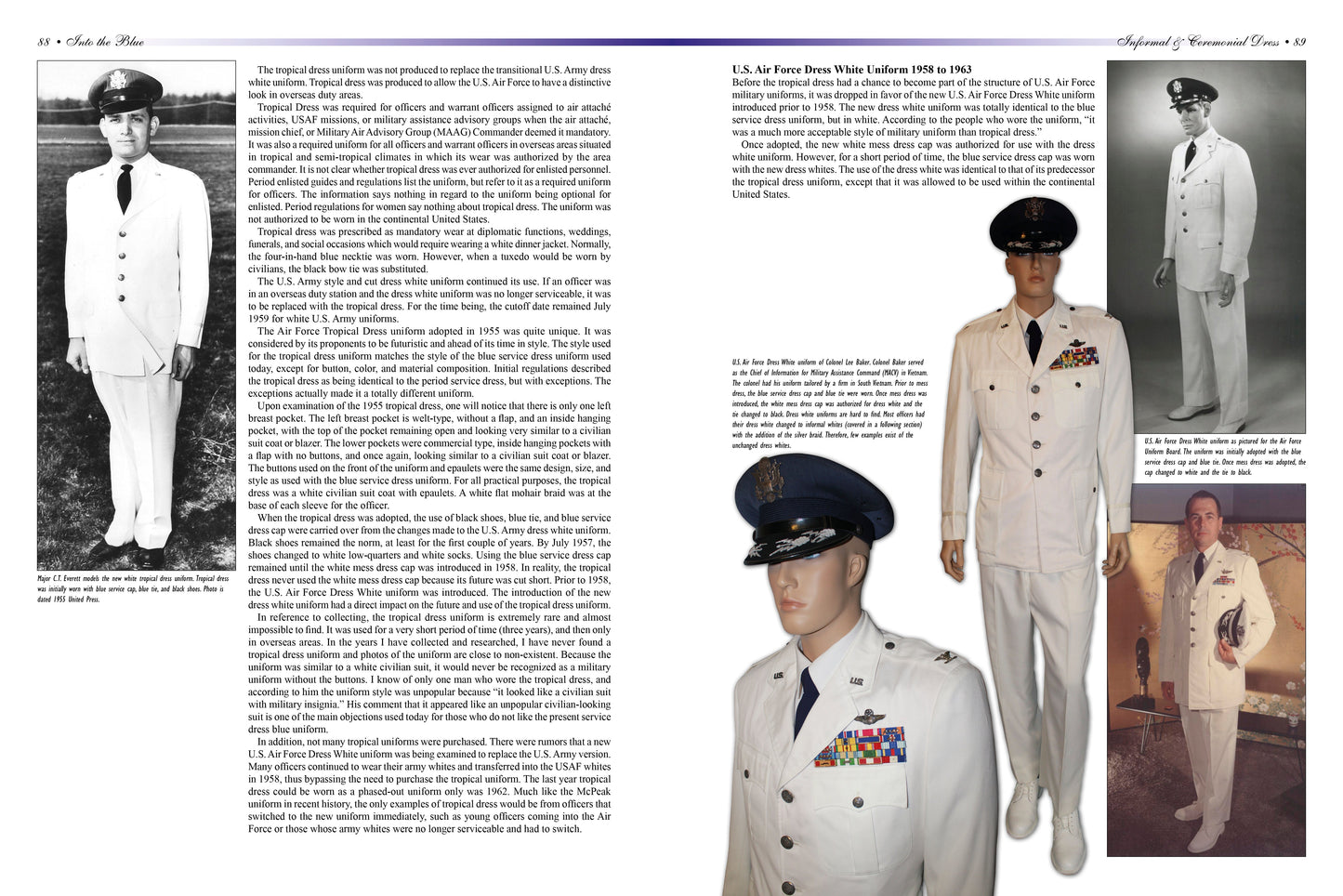 Into the Blue: Uniforms of the United States Air Force, 1947 to the Present by Schiffer Publishing
