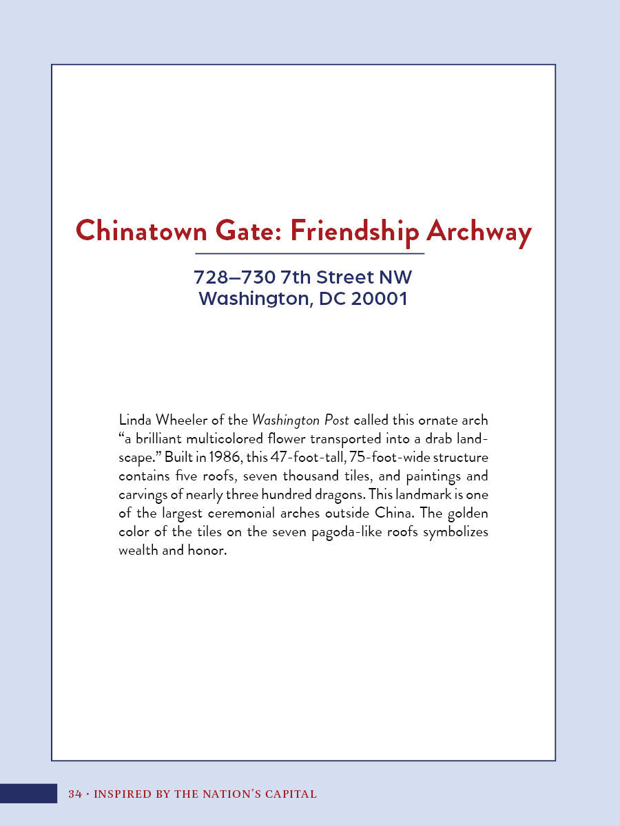 Inspired by the Nation's Capital by Schiffer Publishing