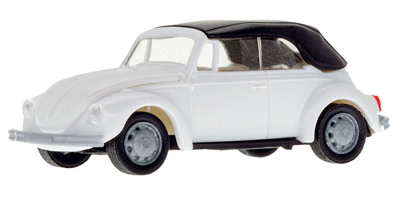 Kibri 11229 1/87 VW Beetle Type 11 Convertible Kit, White (HO)