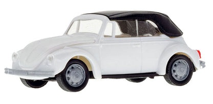 Kibri 11229 1/87 VW Beetle Type 11 Convertible Kit, White (HO)