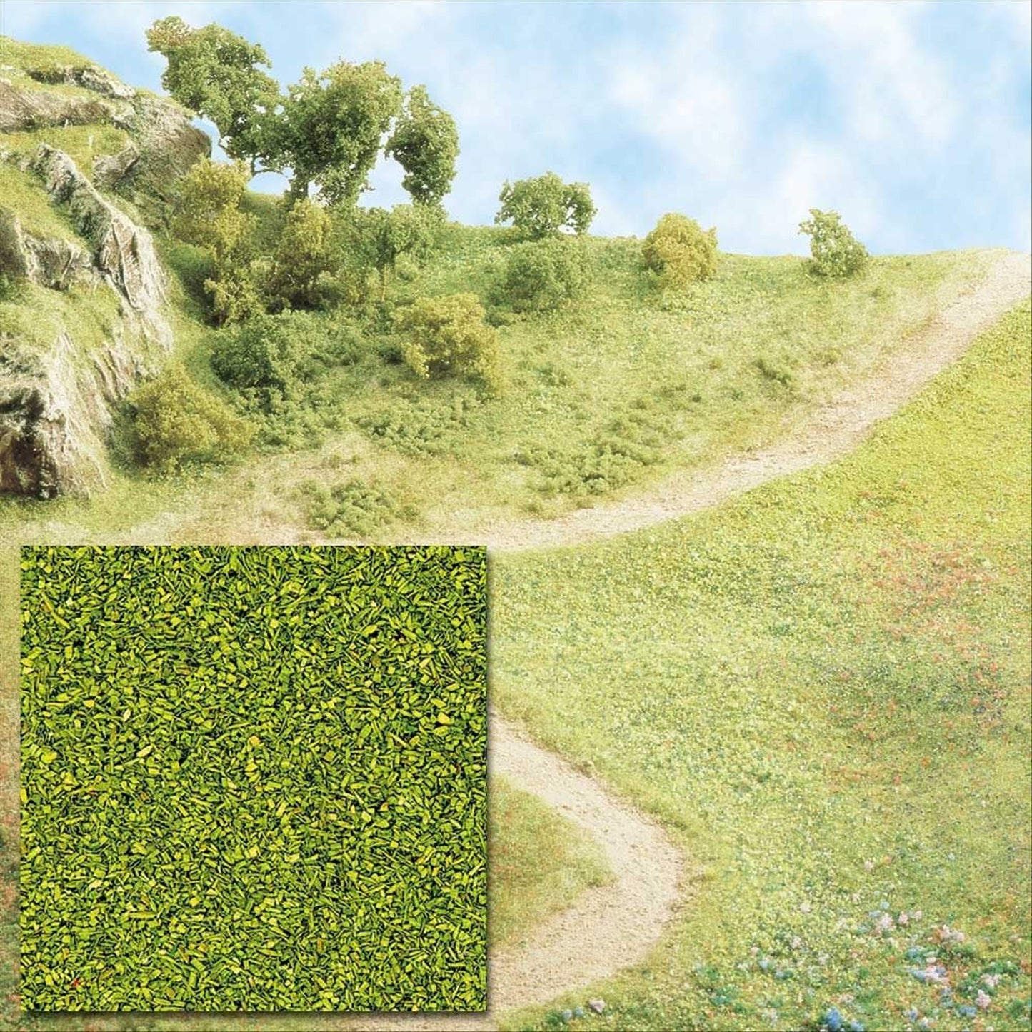 Busch 7052 Grass Scatter Ground Cover, Spring Green 40g