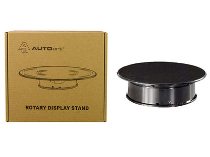 Rotary Display Turntable Stand Small 8 Inches with Black Top for 1/64, 1/43, 1/32, 1/24 Scale Models by Autoart  free shipping USA