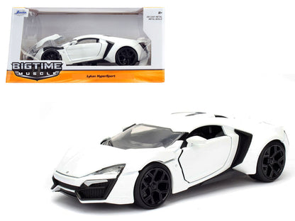 Lykan Hypersport White 1/24 Diecast Model Car by Jada  free shipping USA