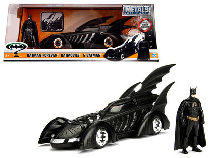 1995 Batman Forever Batmobile with Diecast Batman Figure 1/24 Diecast Model Car by Jada  free shipping USA