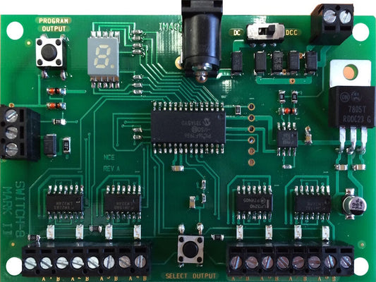 NCE 524-151 Switch8-Mk2 Accessory Decoder Controls 8 Tortoise Switch Machines