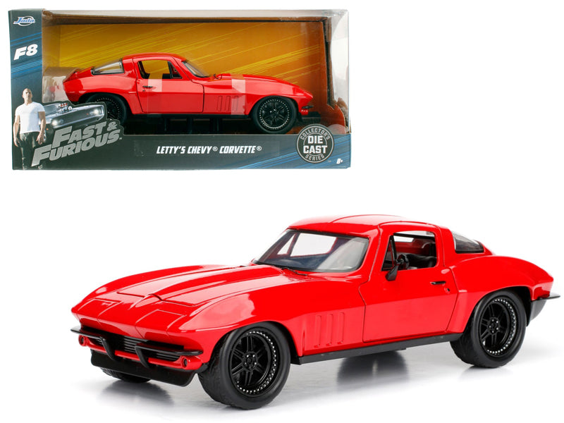 Letty's Chevrolet Corvette Fast & Furious F8 "The Fate of the Furious" Movie 1/24 Diecast Model Car by Jada  free shipping USA