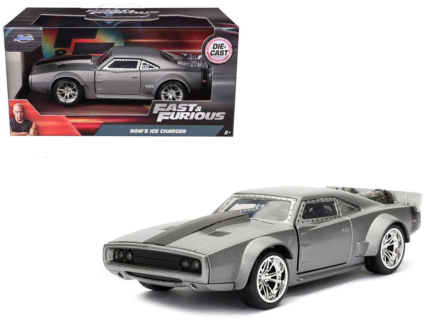 Dom's Ice Charger Fast & Furious F8 "The Fate of the Furious" Movie 1/32 Diecast Model Car  by Jada  free shipping USA
