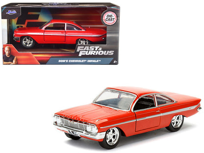 Dom's Chevrolet Impala Red Fast & Furious F8 "The Fate of the Furious" Movie 1/32 Diecast Model Car  by Jada  free shipping USA