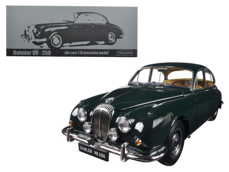 1967 Daimler V8-250 British Racing Green Left Hand Drive 1/18 Diecast Model Car by Paragon  free shipping USA