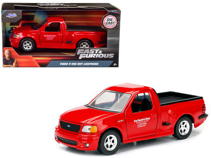 Brian's 1999 Ford F-150 SVT Lightning Pickup Truck Red "Fast & Furious" Movie 1/32 Diecast Model Car by Jada  free shipping USA