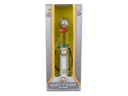 Eagle Gasoline Vintage Gas Pump Cylinder 1/18 Diecast Replica by Road Signature  free shipping USA
